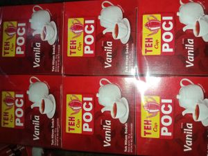 Teh Solo cap Poci Aroma Vanilla - Harga 1 pack berat 50gram isi 10pcs