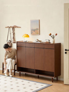 SAMEDREAM | Multilayer Solid Wood Shoe Storage Cabinet
