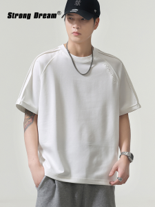 Gel-like Cotton Ice Silk Mens Short Sleeve T Shirt