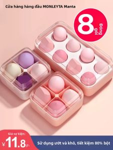 MONLEYTA | Khăn trang điểm siêu mềm không thấm nước dùng cho kem nền và foundation chuyên nghiệp Khăn trang điểm dạng bọt khí