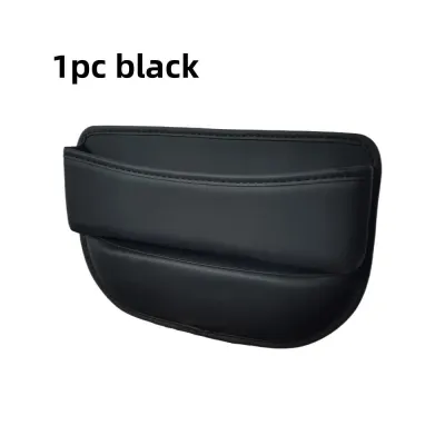 1pc Universal Car Seat Gap Organizer PU Auto Console Side Pocket Seat Crevice Storage Box Interior Accessory