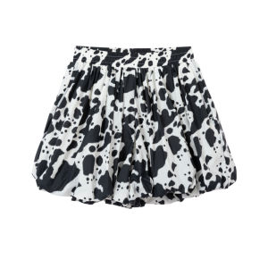 PUMA | New Spring Childrens Short Skirt with Calf Cow Print Sweet Puff Skirt