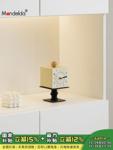 Mandelda Home Entrance Clock Decorations Living Room Creative TV Cabinet Office Desktop Acrylic Artwork Decorative Clocks