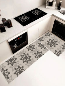 Silica Clay Kitchen Floor Mat Anti-Slip Oil Resistant Water Absorbent Entrance Dirt Resistant Foot Mat Waterproof Special Carpet