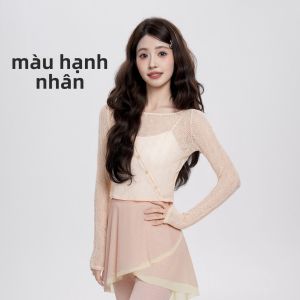 aiwuge | Áo Dài Tay Voan Múa Ballet Đào Tạo cho Phụ Nữ
