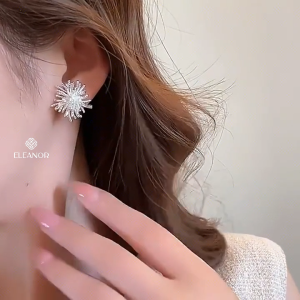 Bông tai nữ chuôi bạc 925 Eleanor Accessories hình pháo hoa phụ kiện trang sức khuyên tai 10255
