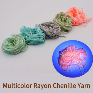 2.5mm Rayon Chenille Yarn for Fly Tying - 5M Multi-Color Soft Chenille Fiber for Woolly Bugger Leech Streamer Flies Making
