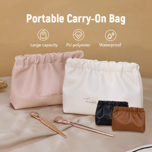 Cosmetic Storage Bag PU Leather Lipstick Bag Portable Travel Bag Cosmetic Bag Makeup Bag Large-Capacity Mini Bag