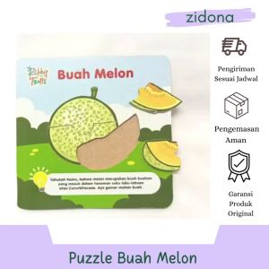 puzzle melon Rabbit&Turtle Bahan MDF