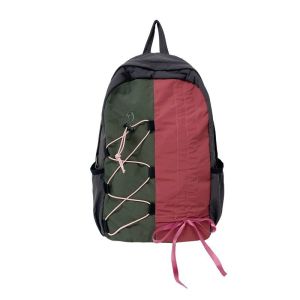 Túi Đeo Vai Đôi Màu Khối Gấp Phong Cách Hàn Quốc Dung Tích Lớn Thể Thao Leo Núi Ngoài Trời Cho Sinh Viên Đại Học