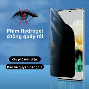 3 Miếng Phim Bảo Vệ Màn Hình Hydrogel Riêng Tư Cho Vivo V40e V40 Lite Pro SE V30e V30 V29 V29e - Chống Gián Điệp Mở Khóa Vân Tay Không Tương Thích