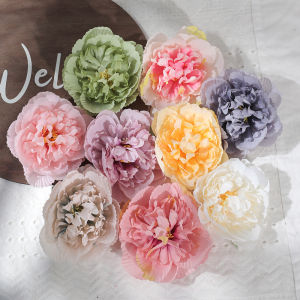 2/5/10Pcs Peony Artificial Flowers Wedding Marriage Decoration Fake Flower for Home Decor DIY Crafts Gifts Garland Accessories