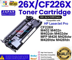 26a (CF226a) 26X CF226X Toner Cartridge for Use and Compatible with HPM402 HPM426