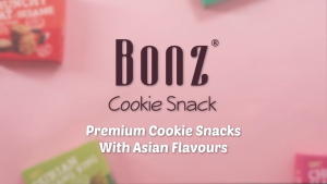 BONZ Premium Cookie Snack 100g x 4 [BUNDLE OF 4] - Salted Egg Yolk Durian Coconut Taro Chocolate Hazelnut Oats & Sesame {Halal}