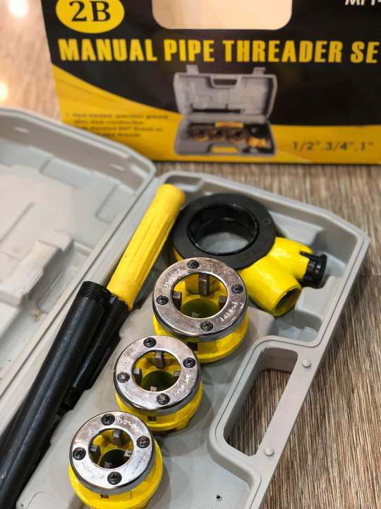 2B Manual PVC Pipe Threader Set size 1/2" 3/4" 1" Lazada PH