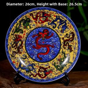 Ornamental Blue and White Porcelain Plate