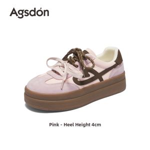 Agsdon | Pink Height-increasing Platform Shoes