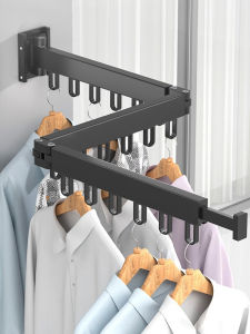 Indoor No-drilling Invisible Extensible Clothes Drying Rack