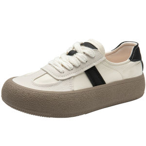 DUSTO | Giày Sneakers Nữ Phong Cách Retro Đế Mềm Trắng