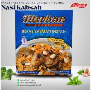MERHAN KABSA 500gr Paket Beras Basmati Instant Nasi Kapsah Kabsah Kapsa Rempah Enak Masakan Arab