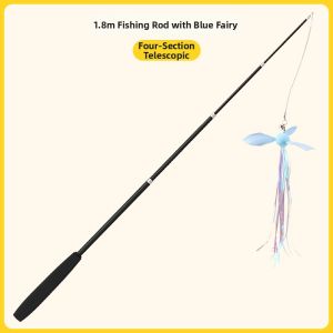 7o | Long Extendable Fishing Rod for Kittens with Durable Wire
