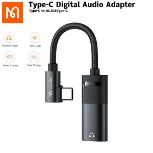 Mcdodo 3 in 1 Audio Aux Adapter Type C to 3.5mm Earphone Jack 60W PD Fast Charging for iPad Huawei Mate 40 50 Pro Samsung Xiaomi Honor VIVO OPPO DAC Adapter Converter