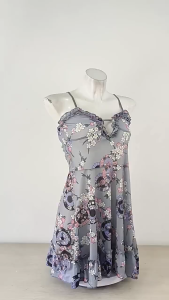 🫰🏻 Sweetie Store 🫰🏻 [ READY STOCK ] Women Lingerie Floral Design Singlet Nightdress With 3 Colourlingerie