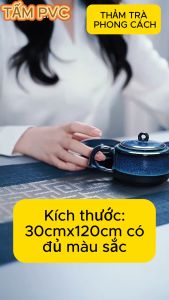 Tấm Tót Bàn Pha Trà Bàn Ăn Bằng Nhựa PVC Nhiều Màu Sắc Chống Trơn Trượt Không Thấm Nước