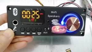 KEBIDU | 160W Amplifier Bluetooth 5.1 MP3 Decoder Board 2*80W Audio Player 12V DIY MP3 Player Car FM Radio Module TF USB Mic Record Call