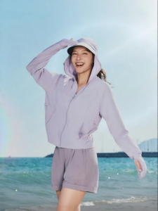 Beneunder | Womens Outdoor Sun Protection Clothing Ice Silk Long Sleeve Coat Adjustable Waist Design Finger Tip Protection