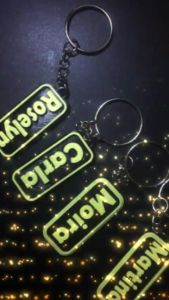 Customized Personalized Keychain Name CURSIVE Fonts Bag Tags Name Tag 3D Printed Keychain Best for Gifts