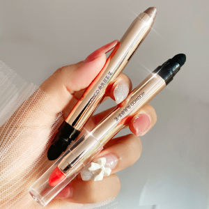 WODWOD Highlight Eye Shadow Stick 2024 New Lazy One Stroke 3D Sponge Head Dual Color Student Easy to Color Natural Long Lasting