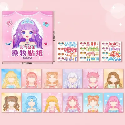 Cute Dress-up Sticker Book for Girls 3-6 Year Olds