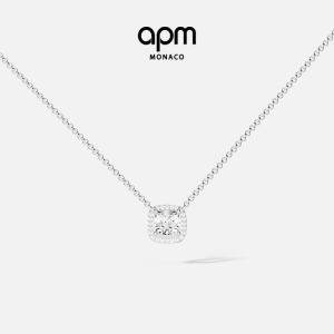 White Sugarcube Lock Bone Necklace