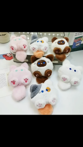 Cat Plush Keychain - Cute Cat Keychain Key Charm | Cute Plush Keychain Pendant Animal Plush Key Chain Kid Girls For Car Keys Purse