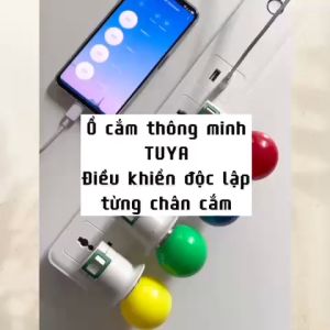 Ổ Cắm Dài Thông Minh Wifi TUYA 4 Chấu & 2 cổng USB điều khiển độc lập app Tuya Smart Life Hẹn giờ Bật Tắt