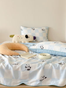 Cartoon Panda Cooling Summer Blanket