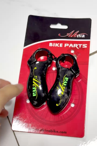 Tay nắm phụ Akiva ( sừng trâu ) carbon cho xe đạp