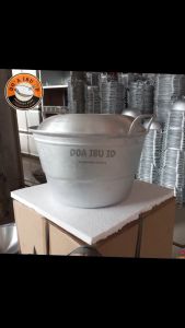 Dandang Panci Kukus Steamer Langseng Almunium Tebal No 15 Diameter 36 Anti Lengket Anti Karat Kualitas Terbaik