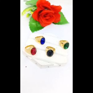 CINCIN COWO TITANIUM BULAT LIST POLOS FASHION ANTI KARAT DAN ANTI LUNTUR (COD)