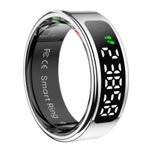 2025 COLMI R12 Smart Ring with Display Screen and Touch Wireless Charging Health Manager 5 ATM Waterproof For Men Women