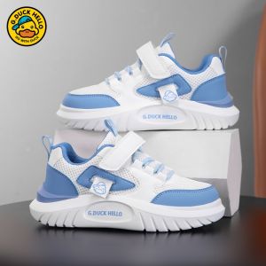 Breathable Soft Bottom Sports Shoes for Boys And Girls Casual Board Shoes Yellow Duck Mesh Upper Comfortable EVA Midsole