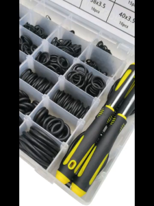 1540pcs O-Ring Kit Includes 4 Screwdrivers - Durable Rubber Washers for Pressure Washing Machines Plumbing And Gas Co