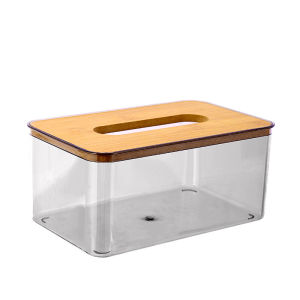 Modest Design Transparent Cover Home Tissue Organizer ZJH01