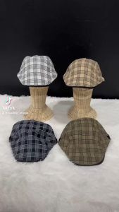 [05B4] หมวกเบเร่ต์ Classic Beret ลายสก็อต หมวกสไiter หมวกวินเทจย้อนยุค