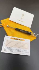 Sao chổi Sừng Diện Chẩn đầu bạc đặc 10li  1 đầu ba chia âm Dụng Cụ Diện Chẩn