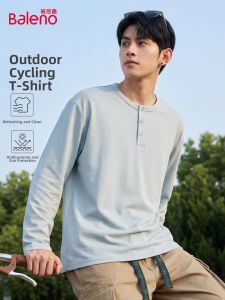 BALENO | Antibacterial Breathable Plain Versatile Henley Shirt