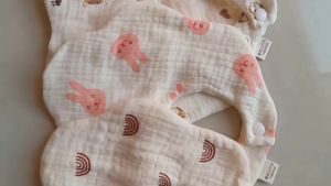 Mumystation Celemek Bayi Lucu Kartun Slabber Bayi/ Bibs Bayi / Premium Kapas Baby Slaber