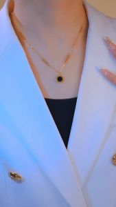 Kalung Bulat Hitam Anti Karat & Tahan Lama