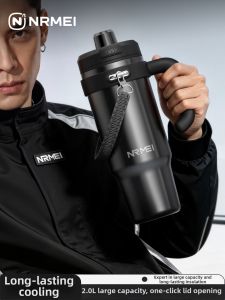 Quick Open Insulated Mug Large Capacity Ceramic Lining